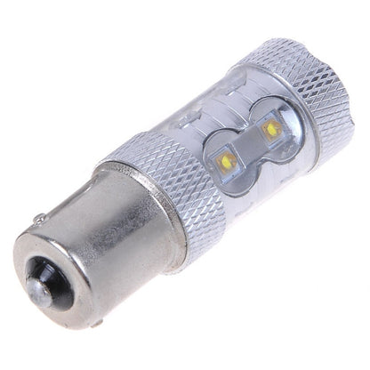 2 ชิ้น 1156/BA15S 650 ลูเมน 50 วัตต์ 10-3535-LEDs 6500K แสงสีขาวไฟเลี้ยวไฟ DC 12-24V, 1156/BA15S
