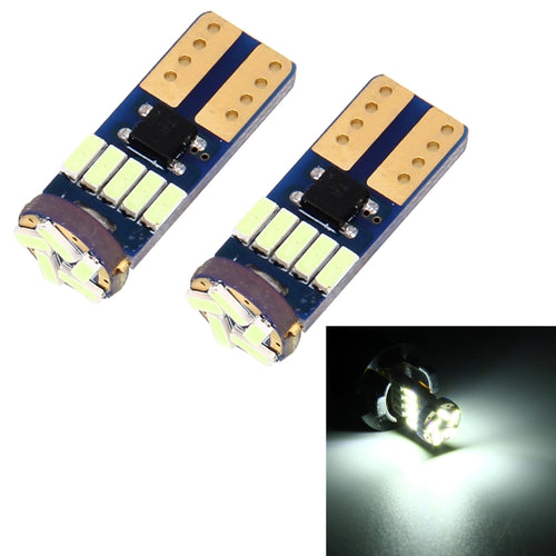 2 ชิ้น T10 3 วัตต์ 450LM 15 LED 4014 SMD LED ถอดรหัสปราศจากข้อผิดพลาด Canbus รถโคมไฟกวาดล้าง, DC12V, 15 LED 4014 SMD LEDs