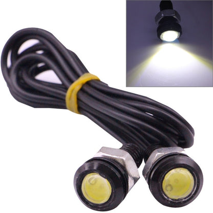 2 ชิ้น 2x 2 วัตต์กันน้ำ Eagle Eye Light ไฟ LED สีขาวสำหรับยานพาหนะความยาวสายเคเบิล: 60 ซม