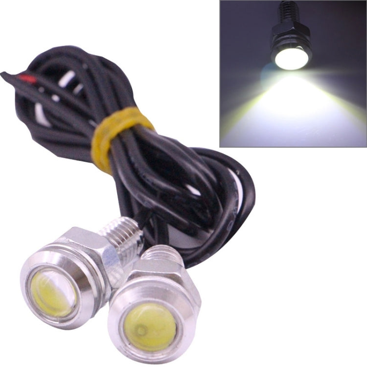 2 ชิ้น 2x 2 วัตต์กันน้ำ Eagle Eye Light ไฟ LED สีขาวสำหรับยานพาหนะความยาวสายเคเบิล: 60 ซม
