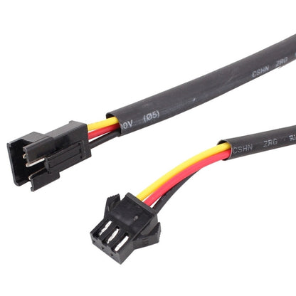 2 ชิ้น 6 วัตต์ 360LM 6500K 597-577nm สีขาว + สีเหลืองสาย LED หลอดไฟวิ่งกลางวัน DRL โคมไฟพวงมาลัย, DC12V, ความยาวหลอดไฟ: 60 ซม., 6W 360LM
