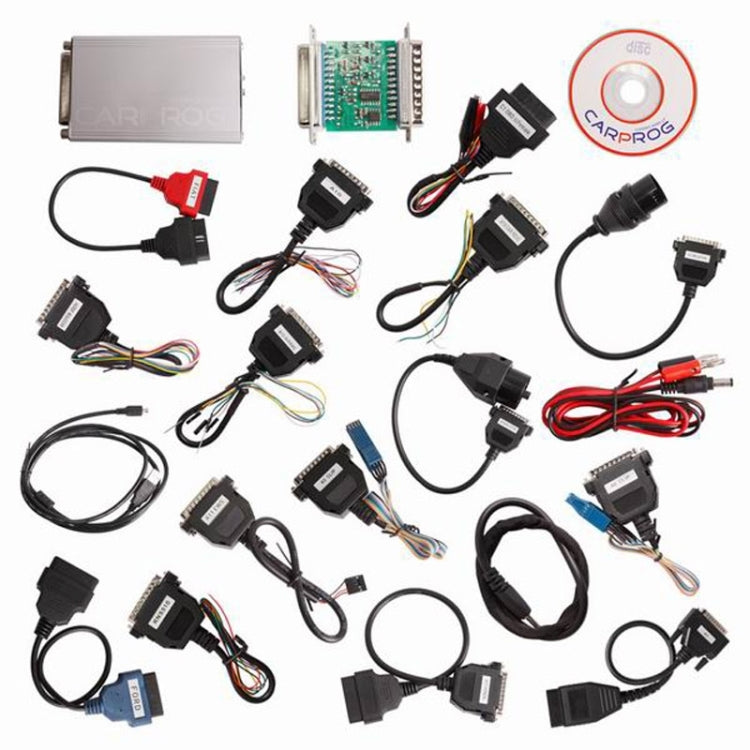 Carprog V10.03 Full ECU Chip Auto Repair เครื่องมือ 21 อะแดปเตอร์สำหรับวิทยุรถยนต์/เครื่องวัดระยะทาง/แดชบอร์ด/Immobilizers ซ่อม, Auto Repair Tool