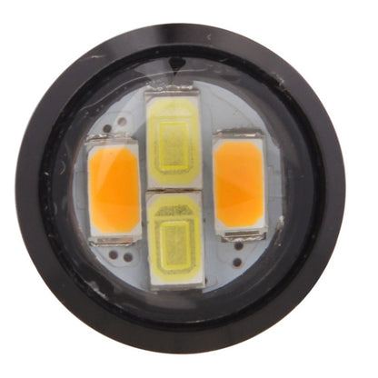 2 ชิ้น 22.5 มิลลิเมตร 2 วัตต์ 200LM สีขาว + แสงสีเหลือง 4 LED SMD 5630 Eagle Eye รถพวงมาลัยไฟวิ่งกลางวัน, 0