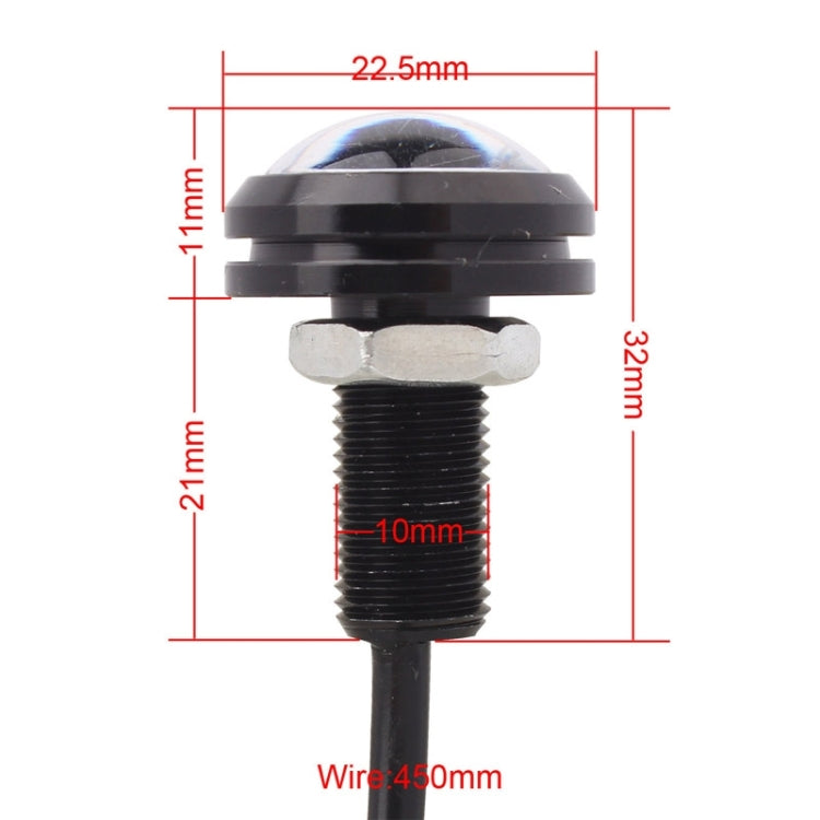 2 ชิ้น 22.5 มิลลิเมตร 2 วัตต์ 200LM สีขาว + แสงสีเหลือง 4 LED SMD 5630 Eagle Eye รถพวงมาลัยไฟวิ่งกลางวัน, 0