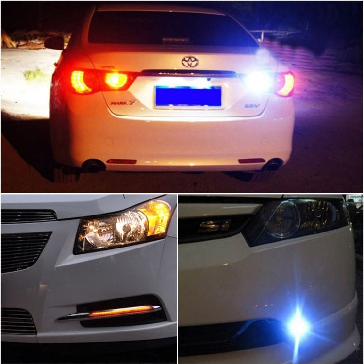 2 ชิ้น 22.5 มิลลิเมตร 2 วัตต์ 200LM สีขาว + แสงสีเหลือง 4 LED SMD 5630 Eagle Eye รถพวงมาลัยไฟวิ่งกลางวัน, 0