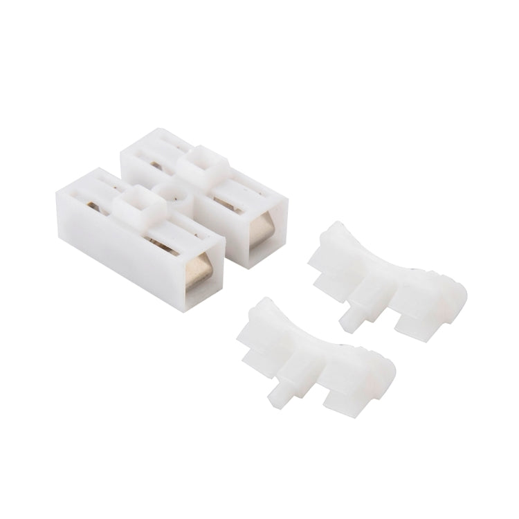 100 PCS 2 Way Push Quick Cable Connector เทอร์มินัลสายไฟ 220 V 2A