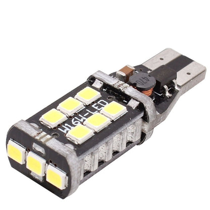 2 ชิ้น T15 3 วัตต์ LED สีขาว 300LM SMD 2835 ไฟตัดหมอกหลังรถยนต์ / ไฟสำรองสำหรับรถยนต์ DC 12V, T15+3W 300LM/6500K