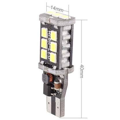 2 ชิ้น T15 3 วัตต์ LED สีขาว 300LM SMD 2835 ไฟตัดหมอกหลังรถยนต์ / ไฟสำรองสำหรับรถยนต์ DC 12V, T15+3W 300LM/6500K