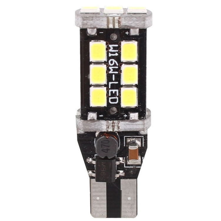 2 ชิ้น T15 3 วัตต์ LED สีขาว 300LM SMD 2835 ไฟตัดหมอกหลังรถยนต์ / ไฟสำรองสำหรับรถยนต์ DC 12V, T15+3W 300LM/6500K