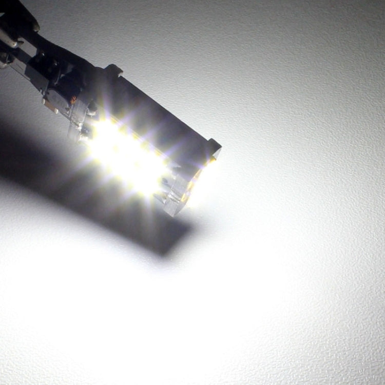 2 ชิ้น T15 3 วัตต์ LED สีขาว 300LM SMD 2835 ไฟตัดหมอกหลังรถยนต์ / ไฟสำรองสำหรับรถยนต์ DC 12V, T15+3W 300LM/6500K