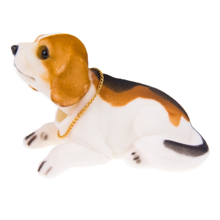 Universal รถบรรทุก Lucky Beagle Dog ตุ๊กตาเขย่าหัวเครื่องประดับตกแต่งรถของเล่น Piggy Bank พร้อมเทปสองด้าน, Lucky Beagle