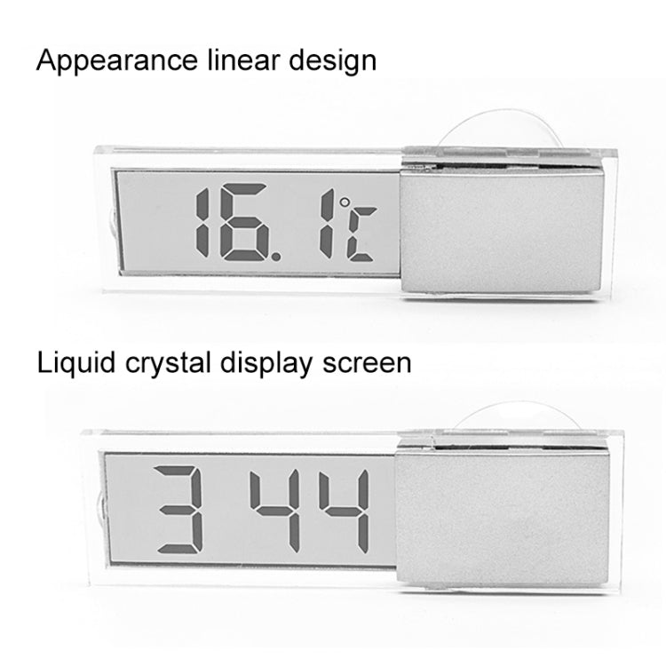 K-036 เครื่องวัดอุณหภูมิในรถยนต์แบบ LCD พร้อม Sucker, Thermometer