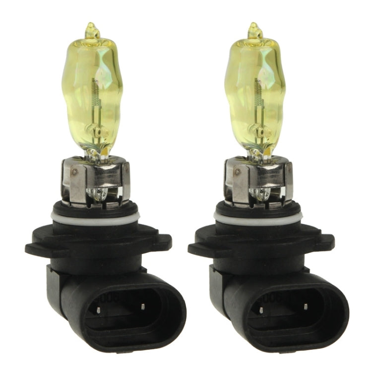 2 x 9005 HOD หลอดฮาโลเจน 12V 100W 2400 LM 3500K ไฟหน้าสีเหลือง, 9005