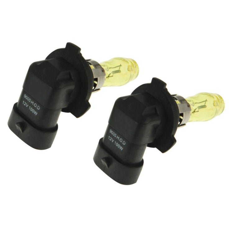 2 x 9005 HOD หลอดฮาโลเจน 12V 100W 2400 LM 3500K ไฟหน้าสีเหลือง, 9005