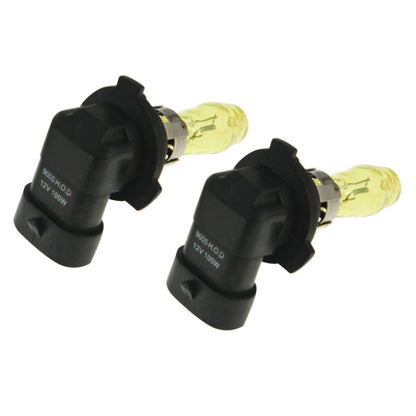 2 x 9005 HOD หลอดฮาโลเจน 12V 100W 2400 LM 3500K ไฟหน้าสีเหลือง, 9005