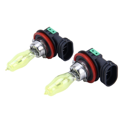 2 X H11 HOD หลอดฮาโลเจน 12V 100W 2400 LM 3500K ไฟหน้าสีเหลือง, H11