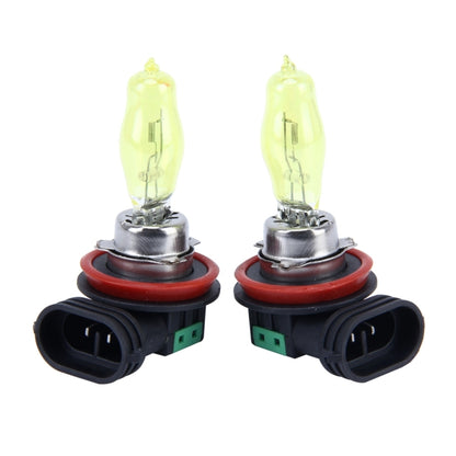 2 X H11 HOD หลอดฮาโลเจน 12V 100W 2400 LM 3500K ไฟหน้าสีเหลือง, H11