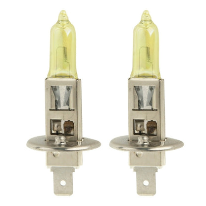 2 X H1 HOD หลอดฮาโลเจน 12V 100W 2400 LM 3500K ไฟหน้าสีเหลือง, H1