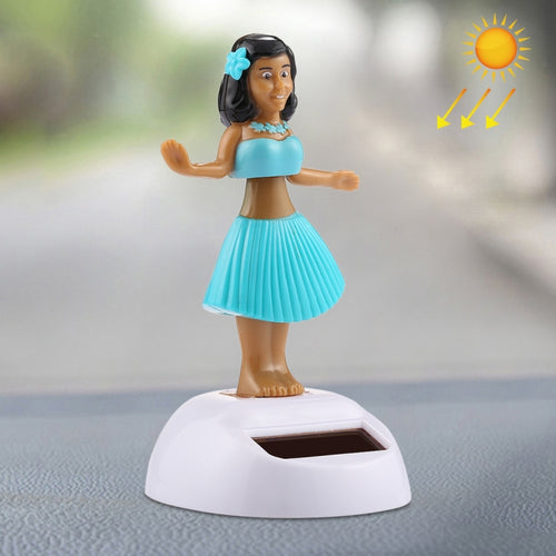 พลังงานแสงอาทิตย์ Bobble Head เต้นรำของเล่นตกแต่งรถน่ารัก Hula Princess