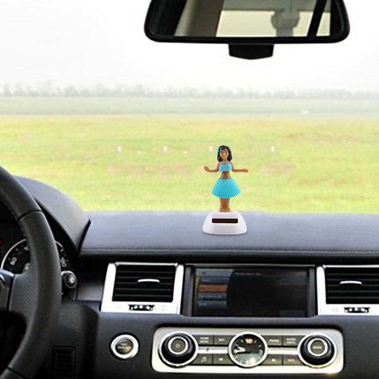 พลังงานแสงอาทิตย์ Bobble Head เต้นรำของเล่นตกแต่งรถน่ารัก Hula Princess