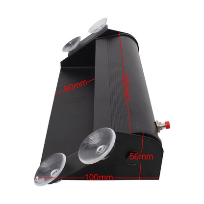 8W 800LM 8-LED 3 โหมดปรับมุมรถ Strobe Flash Dash ไฟฉุกเฉินไฟเตือนพร้อม Suckers, DC 12V, White + Red, White + Yellow
