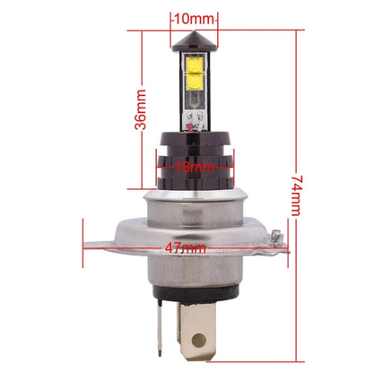 H4 20W 800LM แสงสีขาว 4 CREE XT-E LED รถ ไฟวิ่งกลางวันหลอดไฟหน้า, DC 12-24V, H4