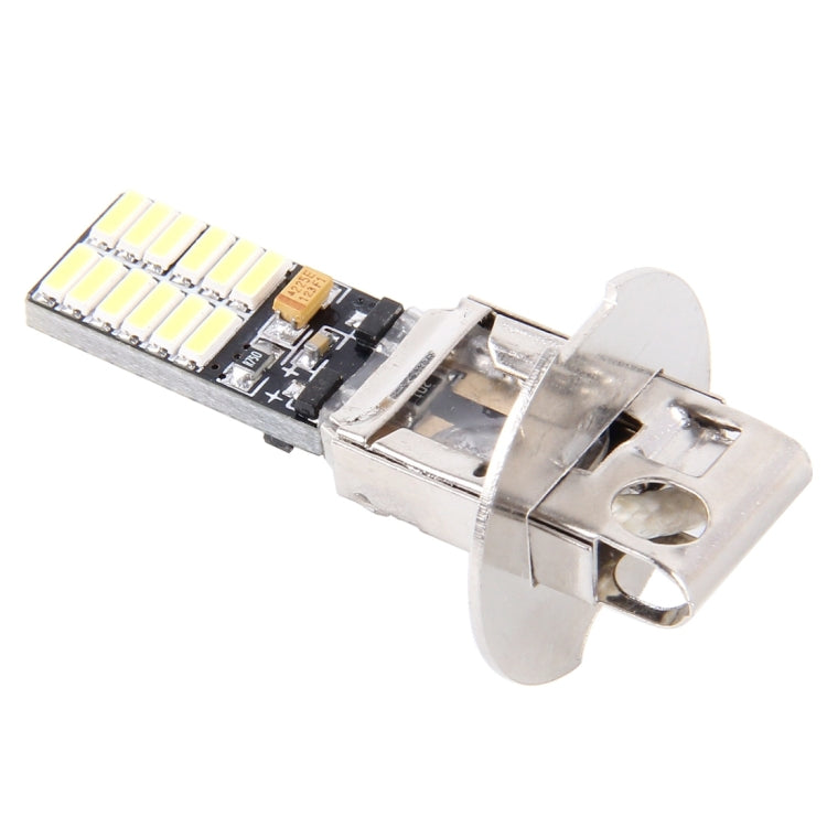 2 ชิ้น H3 4.8 วัตต์ 720LM 6500K แสงสีขาว 24 LED SMD 4014 ปราศจากข้อผิดพลาดหลอดไฟ Canbus รถ Clearance, DC 12V, H3+4.8W 720LM/6500K