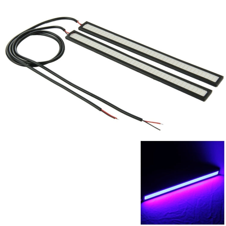 2 ชิ้น 6 วัตต์ * 2 DRL LED Light Bar แหล่งกำเนิดแสงรถกันน้ำไฟวิ่งกลางวัน, DC 12 โวลต์, NCD-17BK Blue Light, NCD-17BK ICE Blue Light