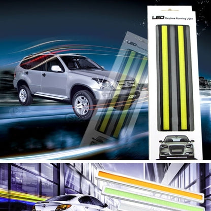 2 ชิ้น 6 วัตต์ * 2 DRL LED Light Bar แหล่งกำเนิดแสงรถกันน้ำไฟวิ่งกลางวัน, DC 12 โวลต์, NCD-17BK Blue Light, NCD-17BK ICE Blue Light