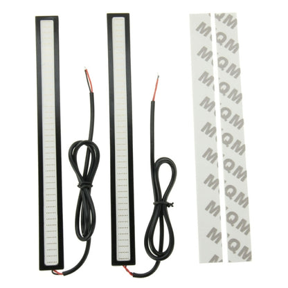 2 ชิ้น 6 วัตต์ * 2 DRL LED Light Bar แหล่งกำเนิดแสงรถกันน้ำไฟวิ่งกลางวัน, DC 12 โวลต์, NCD-17BK Blue Light, NCD-17BK ICE Blue Light
