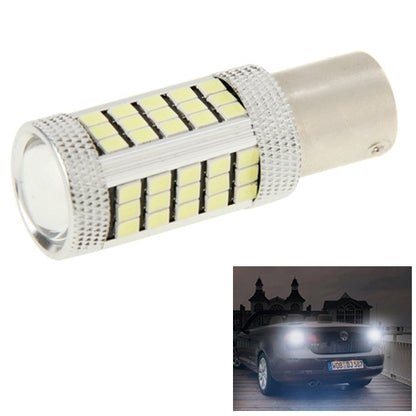 2 ชิ้น 1156/BA15S 3W สีขาว 66 LED SMD 2835 ไฟเบรกสำหรับรถยนต์ DC 12V, 1156