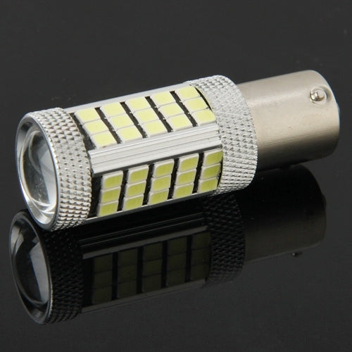 2 ชิ้น 1156/BA15S 3W สีขาว 66 LED SMD 2835 ไฟเบรกสำหรับรถยนต์ DC 12V, 1156
