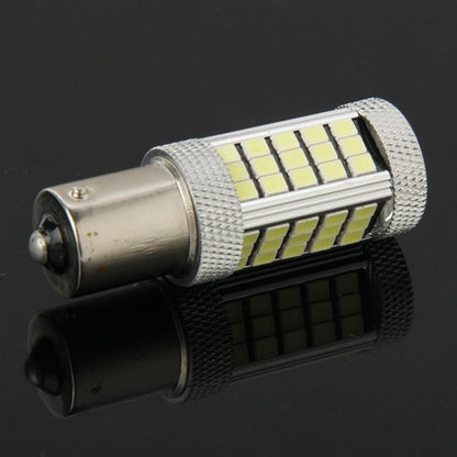 2 ชิ้น 1156/BA15S 3W สีขาว 66 LED SMD 2835 ไฟเบรกสำหรับรถยนต์ DC 12V, 1156