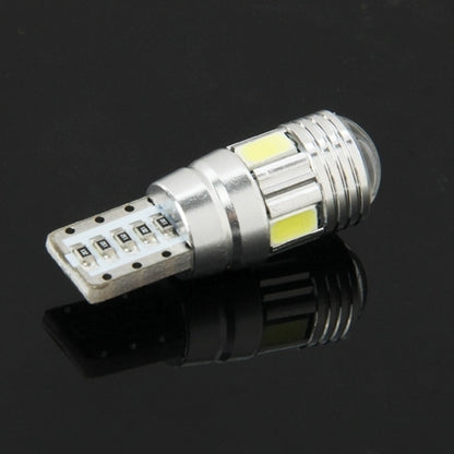 T10 2W สีขาว 130LM 6 LED SMD 5730 ไฟสำรองไฟเลี้ยวหลอดไฟสำหรับรถยนต์ DC 12V, T10 2W