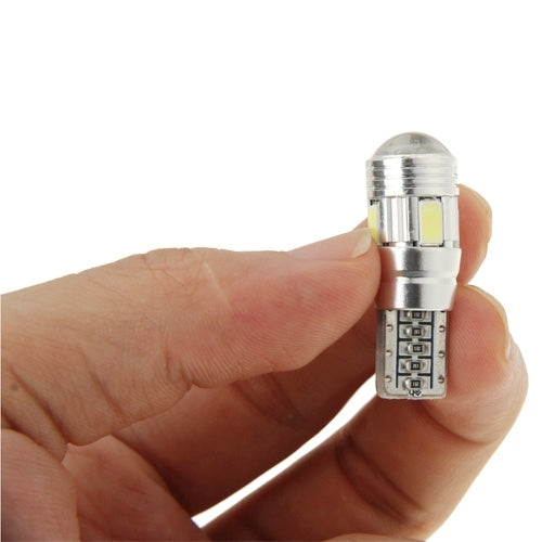T10 2W สีขาว 130LM 6 LED SMD 5730 ไฟสำรองไฟเลี้ยวหลอดไฟสำหรับรถยนต์ DC 12V, T10 2W