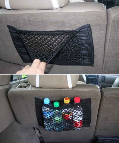 ถุงตาข่ายเก็บของแบบแขวนเบาะรถยนต์ ขนาด 40x24.5 ซม, 40x24.5 cm