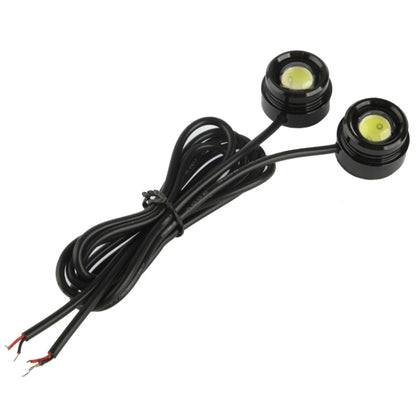 2x 1.5W กันน้ำ Eagle Eye Light ไฟ LED สีขาวสำหรับยานพาหนะ, ความยาวสายเคเบิล: 65 ซม, 1.5W
