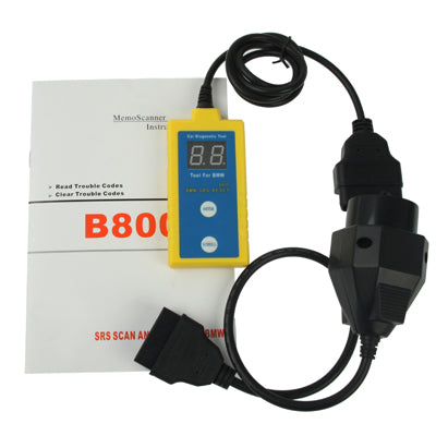 B800 ถุงลมนิรภัยสแกน / รีเซ็ตเครื่องมือวินิจฉัยสำหรับ BMW E36 / E39 / E46 / 540i / 528i / Z4 / X5, B800
