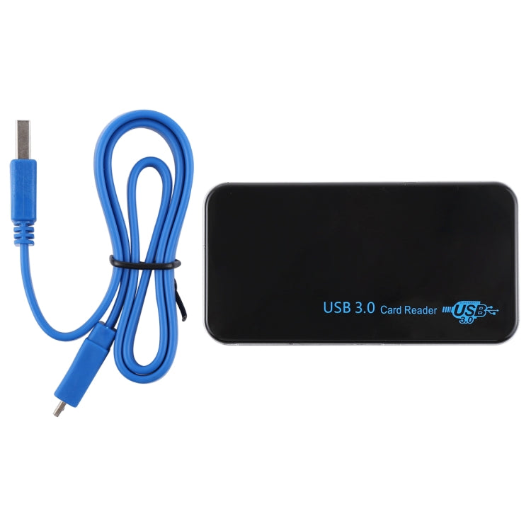 เครื่องอ่านการ์ด USB 3.0, ความเร็วสูงสุด 5Gbps, รองรับการ์ด CF / SD / TF / M2 / XD / MS, เปลือกพลาสติก