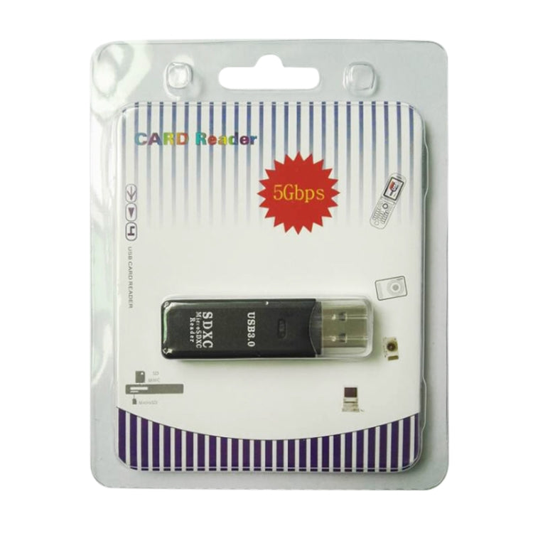 เครื่องอ่านการ์ด USB 3.0 2 ใน 1 ความเร็วสูงสุด 5Gbps รองรับการ์ด SD / การ์ด TF