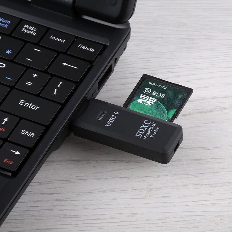 เครื่องอ่านการ์ด USB 3.0 2 ใน 1 ความเร็วสูงสุด 5Gbps รองรับการ์ด SD / การ์ด TF