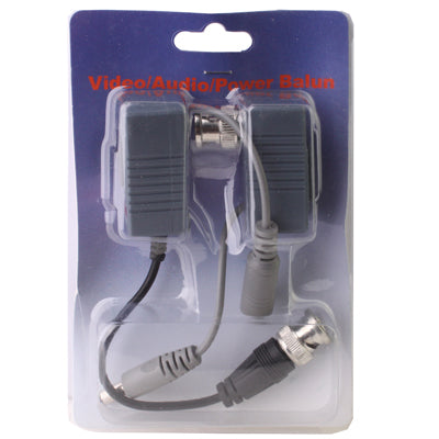 2 ชิ้นกล้องวงจรปิดวิดีโอ / เสียง / พลังงาน Balun UTP Transceiver, A213A