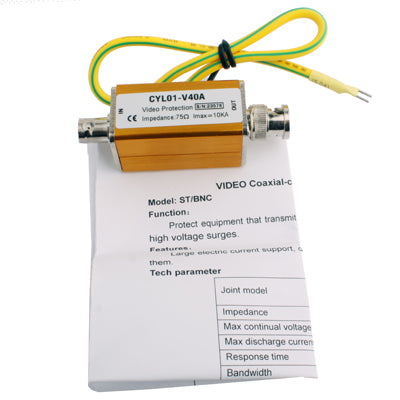 เครื่องป้องกันไฟกระชากสายโคแอกเซียลวิดีโอ, Coaxial Cable