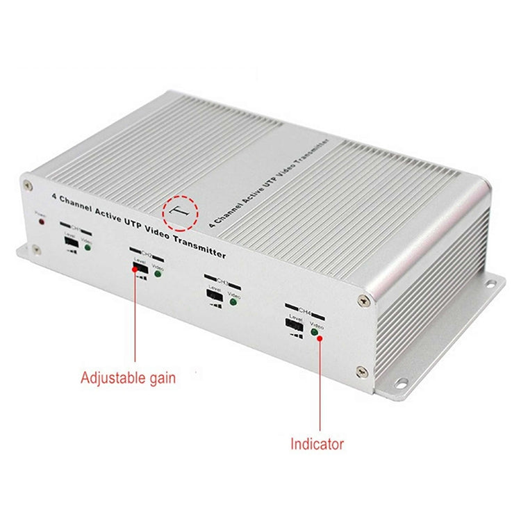 เครื่องส่งสัญญาณวิดีโอ UTP ที่ใช้งานอยู่ 4 ช่อง, 411T