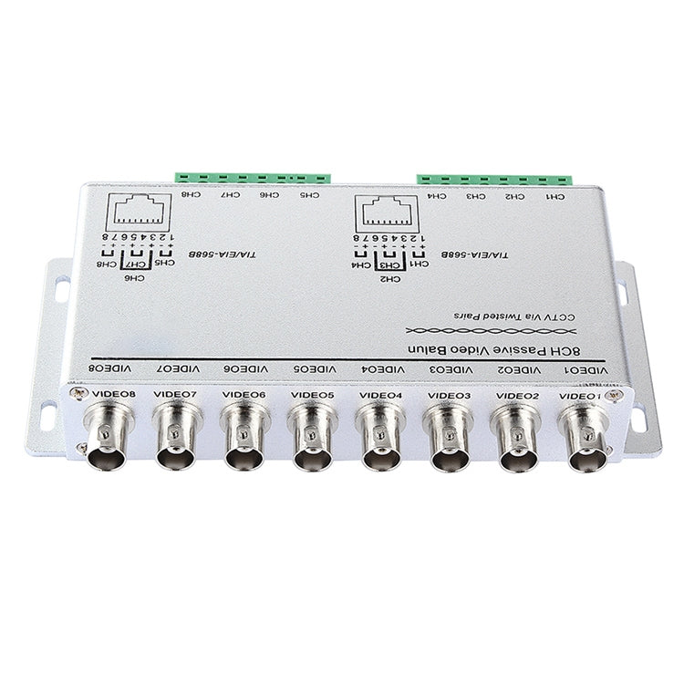 Balun วิดีโอ UTP แบบพาสซีฟ 8 ช่อง