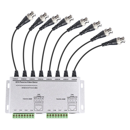 8 CH UTP Passive Video Balun, กล้องวงจรปิดผ่านคู่บิด, 8 CH UTP