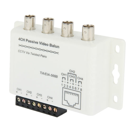 4 CH Passive UTP Video Balun / CCTV ผ่านคู่บิด, UTP Video Balun