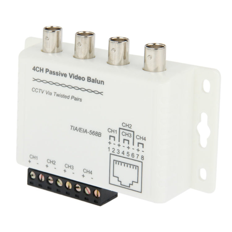 4 CH Passive UTP Video Balun / CCTV ผ่านคู่บิด, UTP Video Balun
