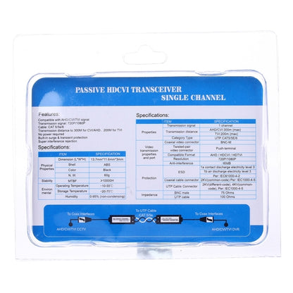 2 ชิ้น HD 205C โคแอกเชียล CVI/TVI/AHD 1CH Passive Transceiver วิดีโอ Balun, 205C