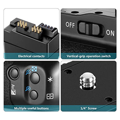 Battery Grip สำหรับ Canon EOS 550D พร้อมที่ใส่แบตเตอรี่ 2 ก้อน, For Canon EOS 550D